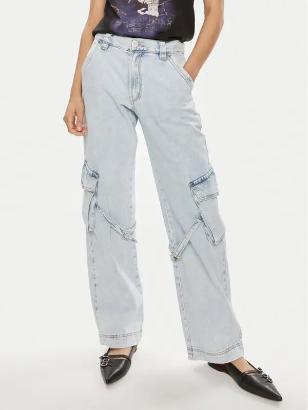 One Teaspoon One Teaspoon Traperice Luna 26256 Plava Relaxed Fit