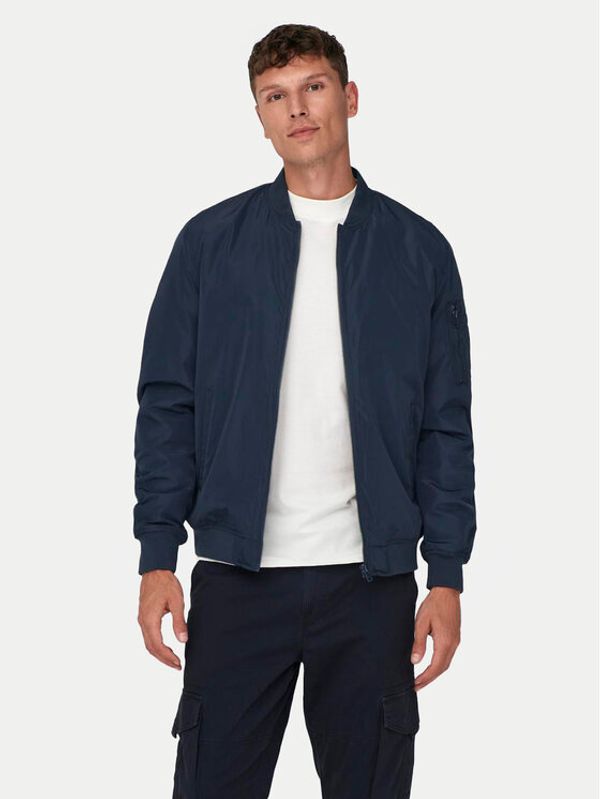 Only & Sons Only & Sons Bomber Joshua 22023287 Tamnoplava Regular Fit