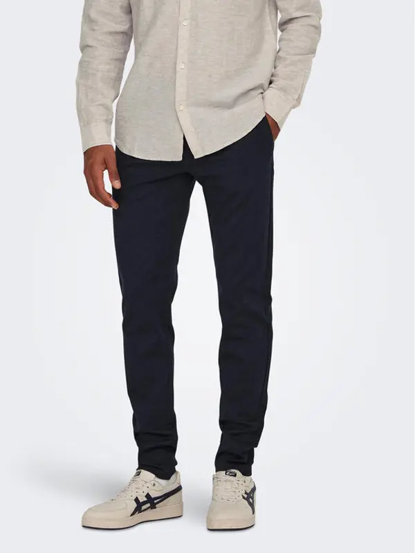Only & Sons Only & Sons Chino 22026326 Tamnoplava Slim Tapered Fit