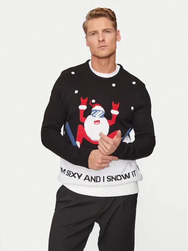 Only & Sons Only & Sons Džemper Xmas 22031170 Crna Regular Fit