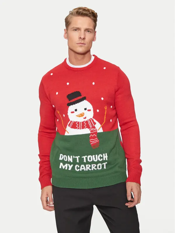 Only & Sons Only & Sons Džemper Xmas 22031170 Crvena Regular Fit