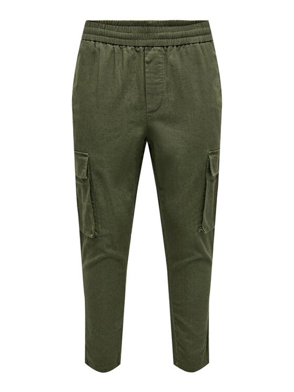 Only & Sons Only & Sons Hlače 22024998 Zelena Tapered Fit