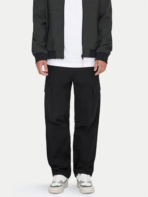 Only & Sons Only & Sons Hlače Ray 22028640 Crna Loose Fit