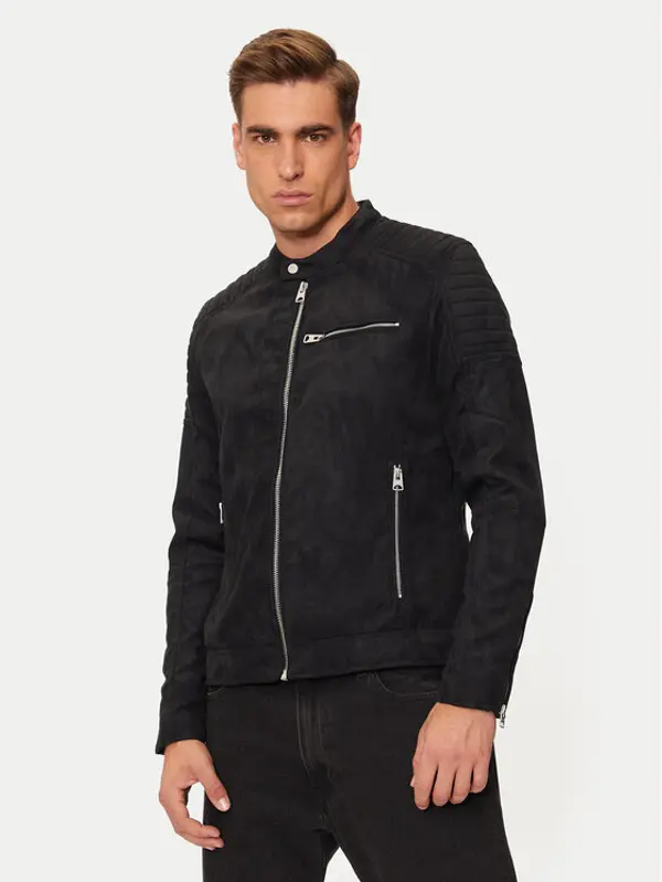 Only & Sons Only & Sons Jakna od imitacije kože Gus 22029650 Crna Regular Fit