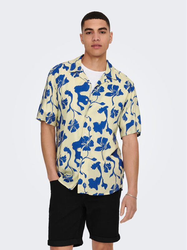 Only & Sons Only & Sons Košulja 22024907 Plava Regular Fit