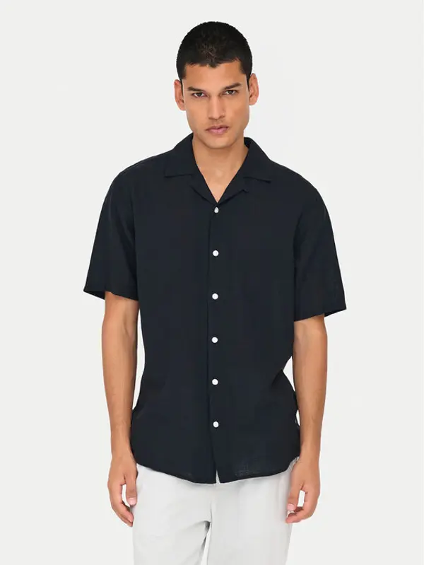 Only & Sons Only & Sons Košulja Caiden 22025116 Crna Slim Fit
