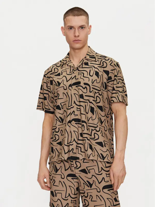 Only & Sons Only & Sons Košulja Kari 22033511 Bež Relaxed Fit