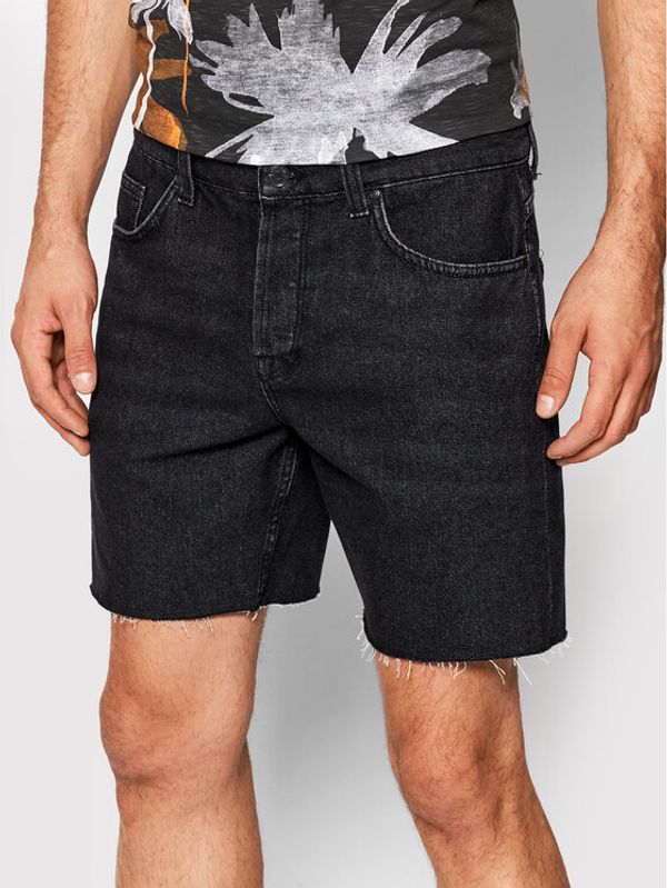 Only & Sons Only & Sons Kratke traperice Avi 22023328 Crna Regular Fit