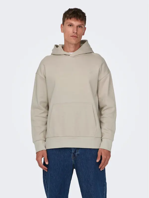 Only & Sons Only & Sons Majica dugih rukava Dan 22026661 Bež Relaxed Fit