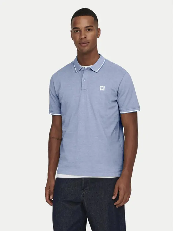 Only & Sons Only & Sons Polo Fletcher 22024827 Svijetloplava Regular Fit