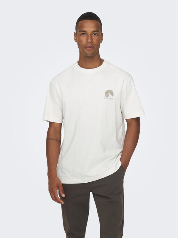 Only & Sons Only & Sons T-shirt 22026424 Bijela Relaxed Fit
