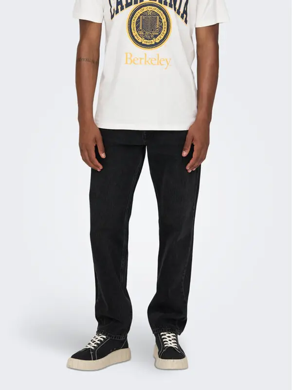 Only & Sons Only & Sons Traperice 22026985 Crna Loose Fit