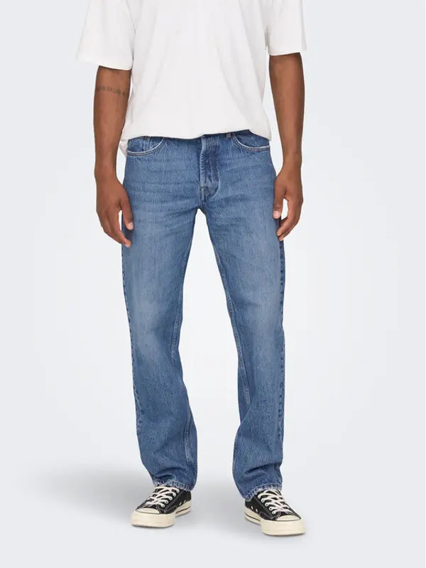 Only & Sons Only & Sons Traperice Edge 22024939 Plava Loose Fit