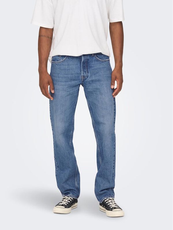 Only & Sons Only & Sons Traperice Edge 22024939 Plava Loose Fit