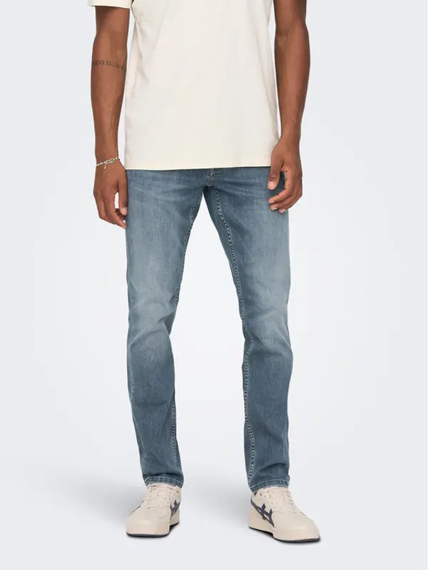 Only & Sons Only & Sons Traperice Loom 22024064 Plava Slim Fit