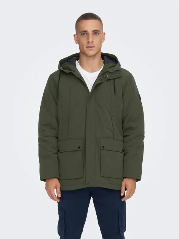 Only & Sons Only & Sons Zimska jakna 22022654 Siva Regular Fit