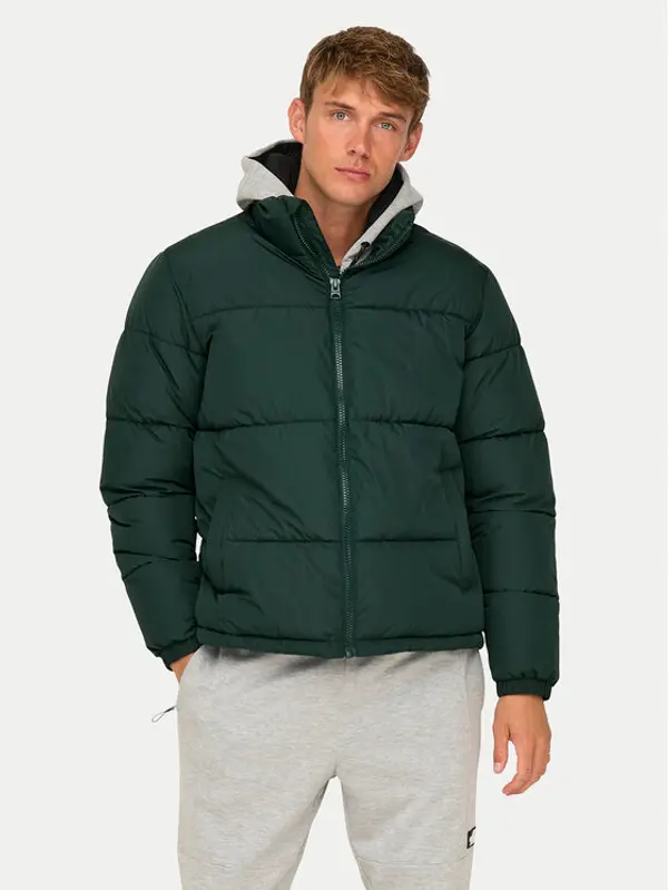 Only & Sons Only & Sons Zimska jakna 22025205 Zelena Regular Fit