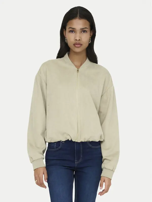 Only ONLY Bomber Mavi 15364101 Bež Regular Fit