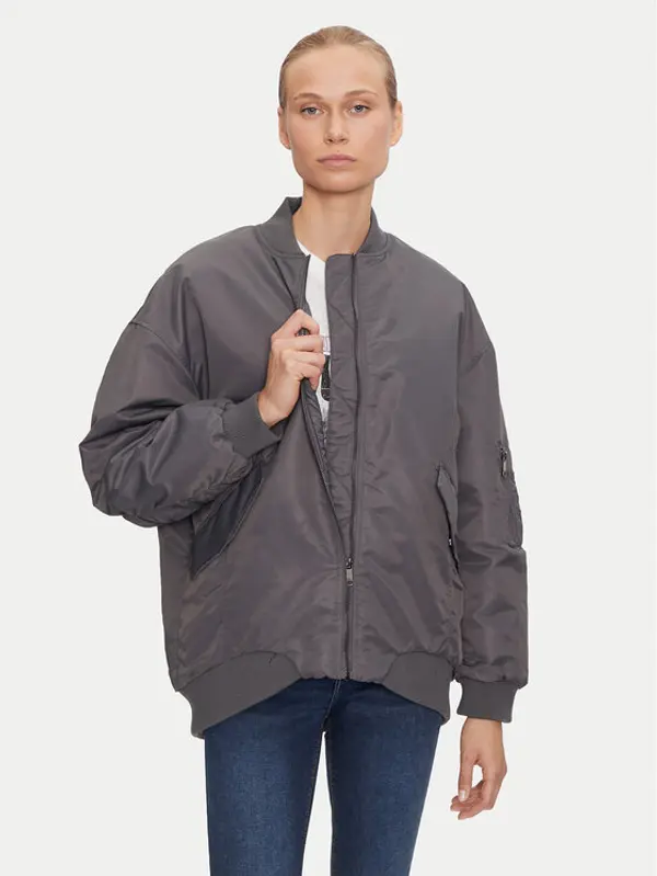 Only ONLY Bomber Mille 15322732 Siva Oversize