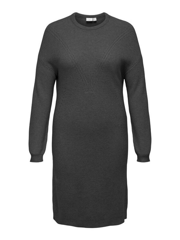 ONLY Carmakoma ONLY Carmakoma Džemper haljina 15296352 Siva Loose Fit