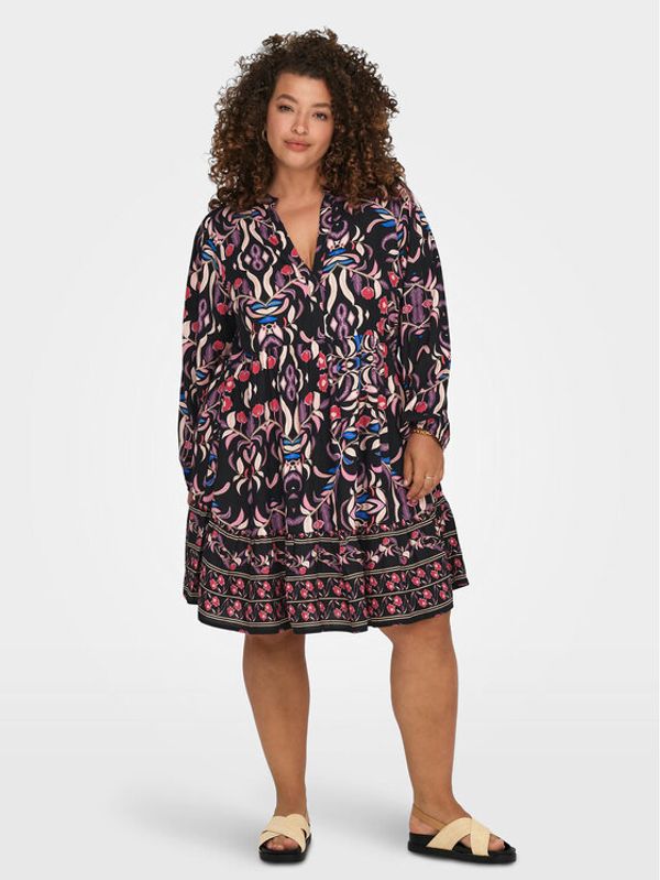 ONLY Carmakoma ONLY Carmakoma Haljina za svaki dan 15298227 Crna Regular Fit