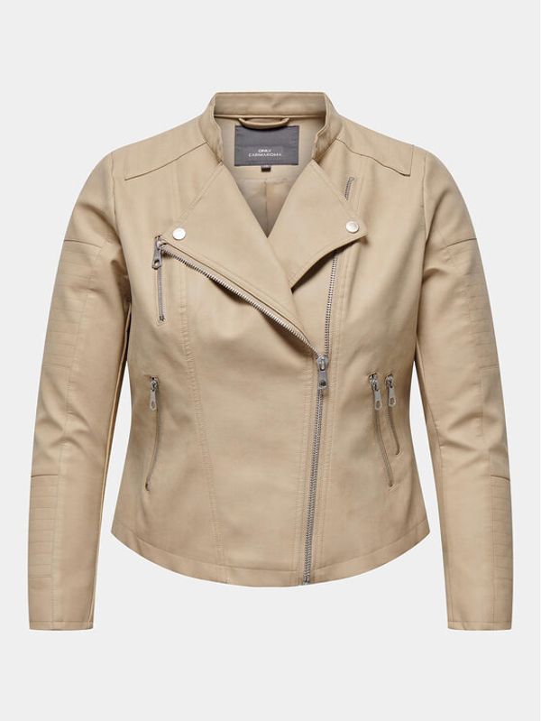 ONLY Carmakoma ONLY Carmakoma Jakna od imitacije kože Avana 15161651 Bež Regular Fit