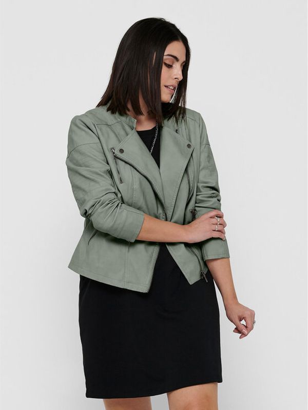 ONLY Carmakoma ONLY Carmakoma Jakna od imitacije kože Avana 15161651 Siva Regular Fit