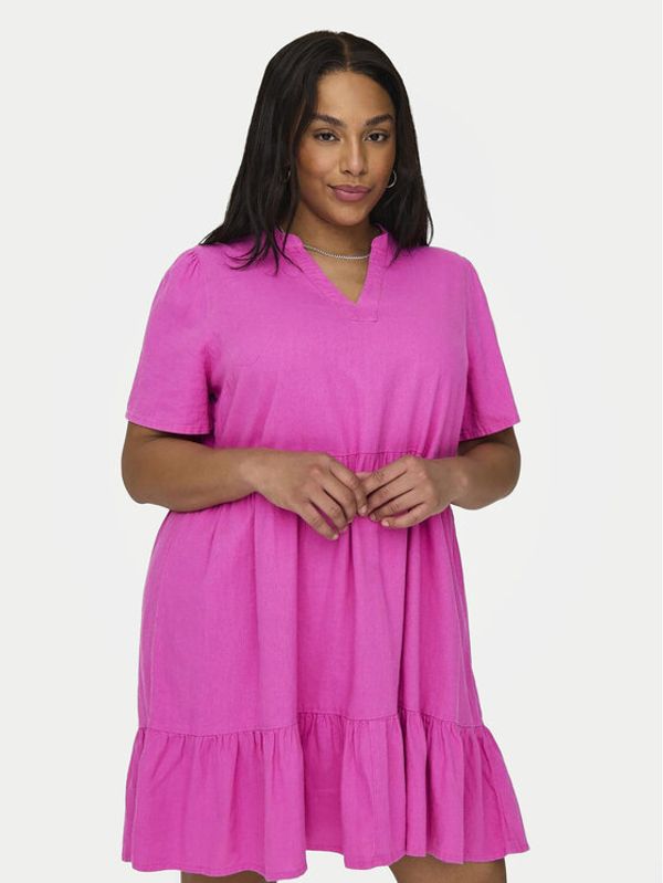 ONLY Carmakoma ONLY Carmakoma Ljetna haljina Cartiri 15311976 Ružičasta Regular Fit