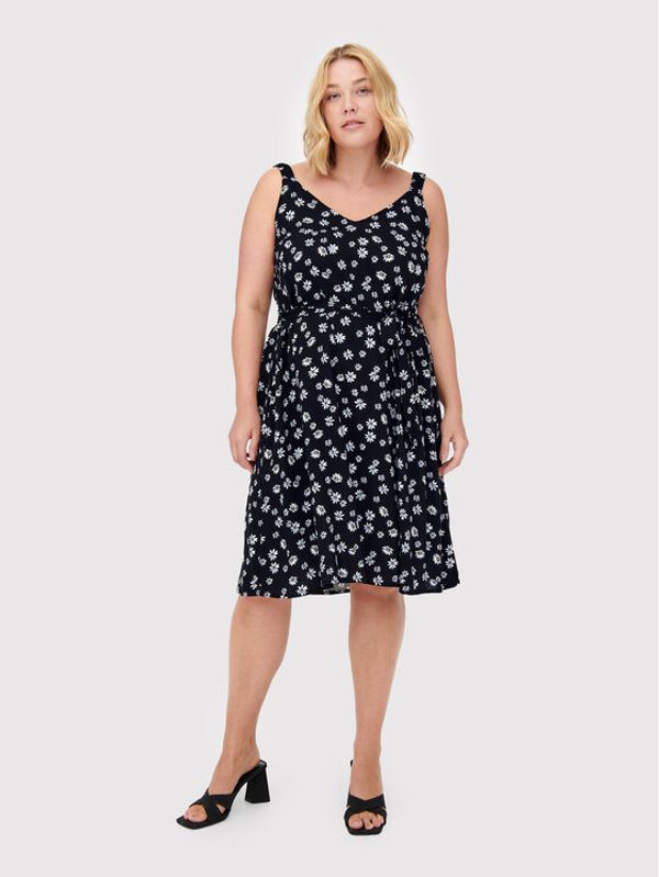 ONLY Carmakoma ONLY Carmakoma Ljetna haljina Lolliane 15261815 Crna Regular Fit