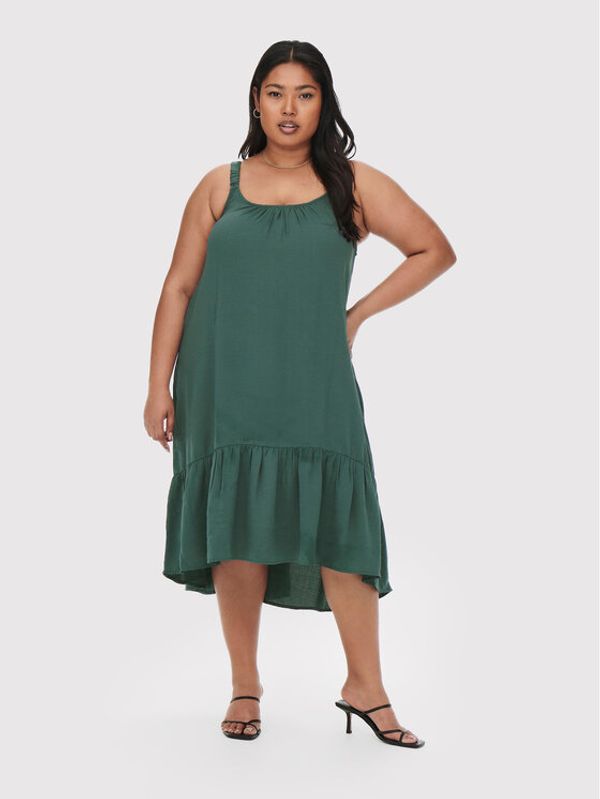 ONLY Carmakoma ONLY Carmakoma Ljetna haljina Paello 15261515 Zelena Regular Fit