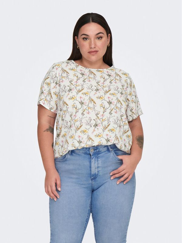 ONLY Carmakoma ONLY Carmakoma Majica 15218353 Bijela Regular Fit