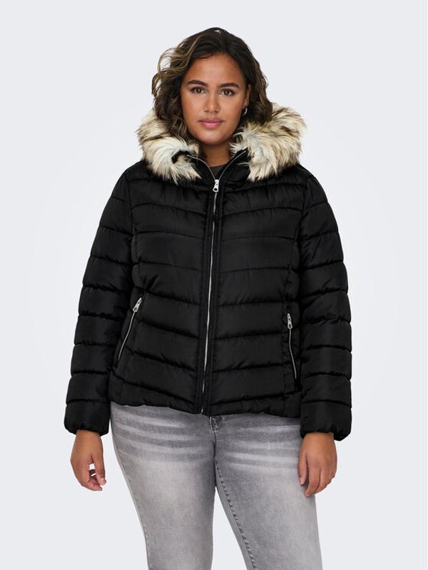 ONLY Carmakoma ONLY Carmakoma Pernata jakna 15305702 Crna Regular Fit