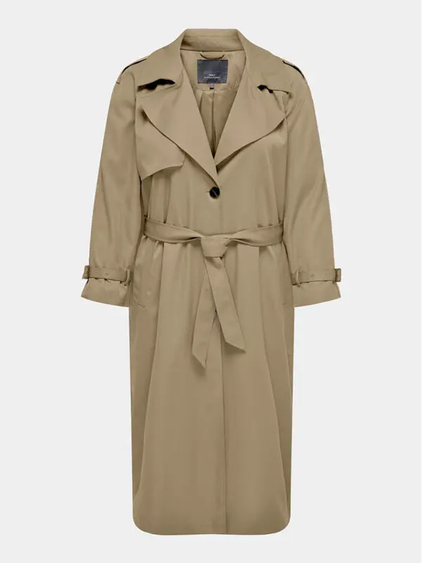 ONLY Carmakoma ONLY Carmakoma Trench Chloe 15310056 Bež Regular Fit