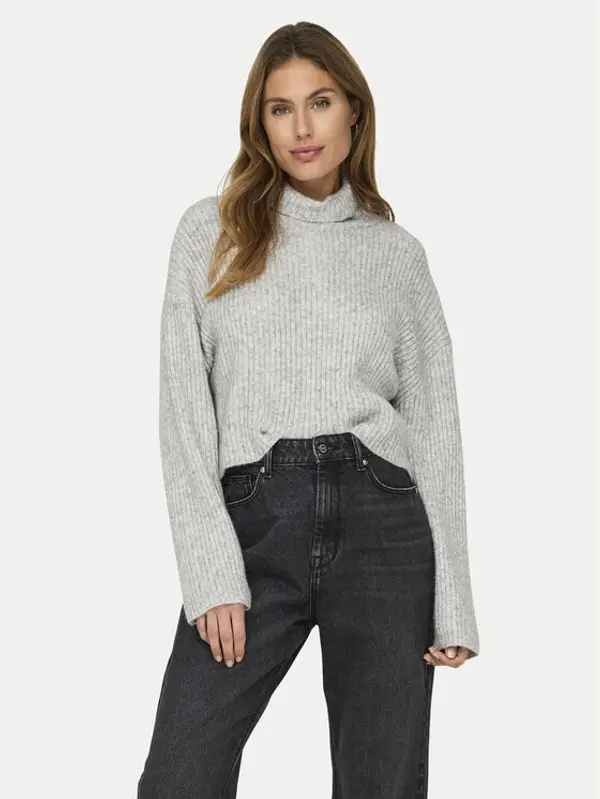 Only ONLY Dolčevita Melanie 15321177 Siva Regular Fit