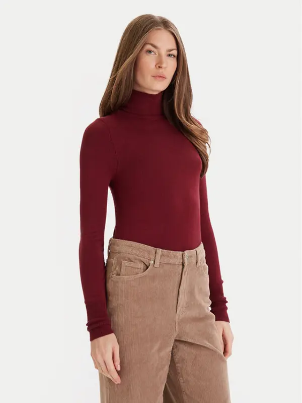 Only ONLY Dolčevita Venice 15183772 Tamnocrvena Regular Fit