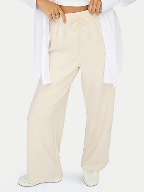 Only ONLY Donji dio trenerke Scarlett 15346400 Écru Regular Fit