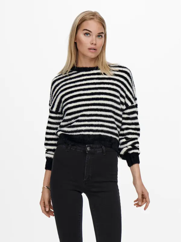 Only ONLY Džemper 15235973 Écru Regular Fit