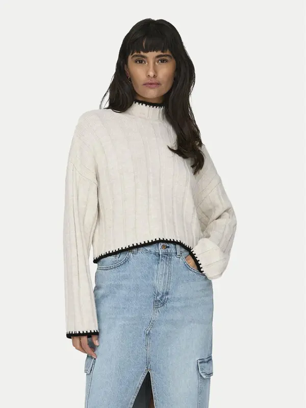 Only ONLY Džemper 15329963 Bež Regular Fit