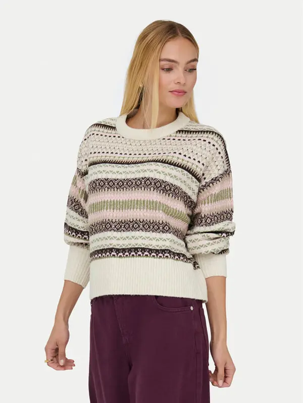 Only ONLY Džemper Arianne 15285832 Bež Regular Fit