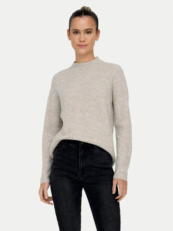 Only ONLY Džemper Camilla 15277080 Bež Regular Fit