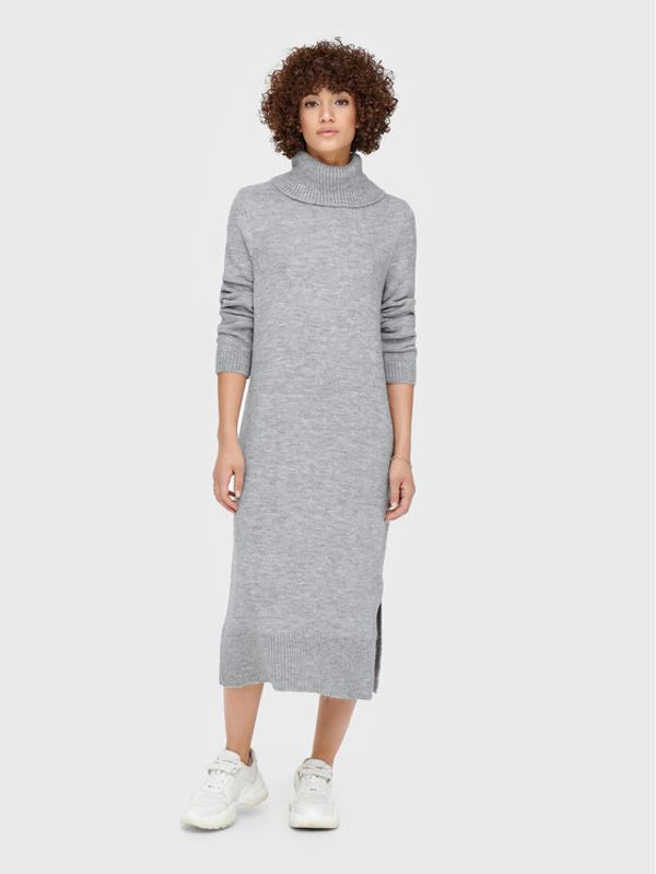 ONLY ONLY Džemper haljina Brandie 15214595 Siva Relaxed Fit