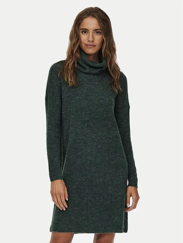 Only ONLY Džemper haljina Jana 15140166 Zelena Loose Fit