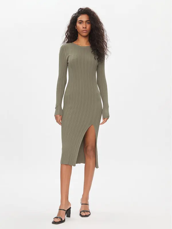 Only ONLY Džemper haljina Meddi 15311087 Zelena Slim Fit
