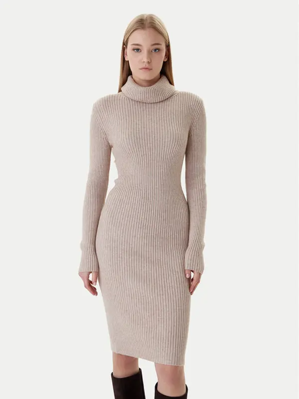 Only ONLY Džemper haljina Nellie 15363533 Bež Regular Fit
