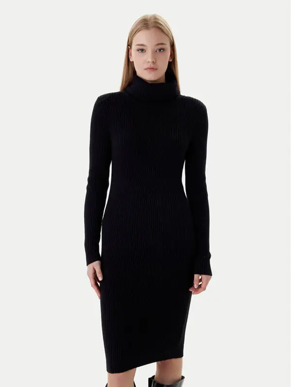 Only ONLY Džemper haljina Nellie 15363533 Crna Regular Fit