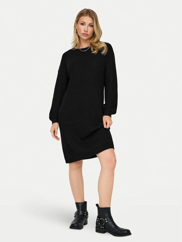 ONLY ONLY Džemper haljina Xenia 15243197 Crna Regular Fit