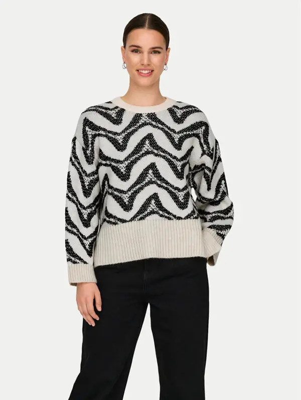 Only ONLY Džemper Jane 15332157 Bež Regular Fit