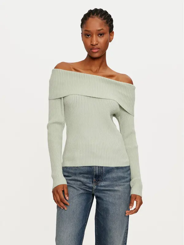 Only ONLY Džemper Katia 15311830 Zelena Regular Fit