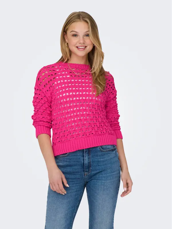 Only ONLY Džemper Linda 15311772 Ružičasta Regular Fit