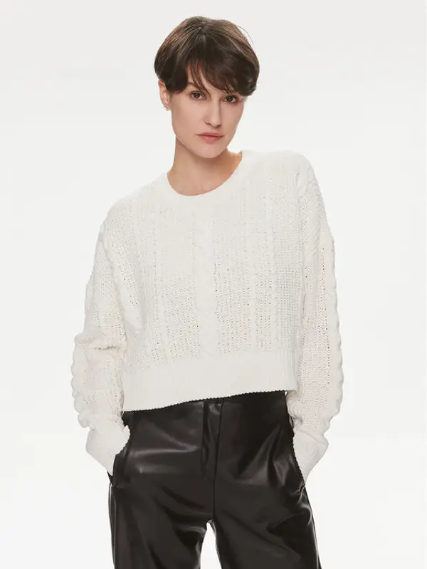 Only ONLY Džemper Malena 15309262 Bijela Regular Fit